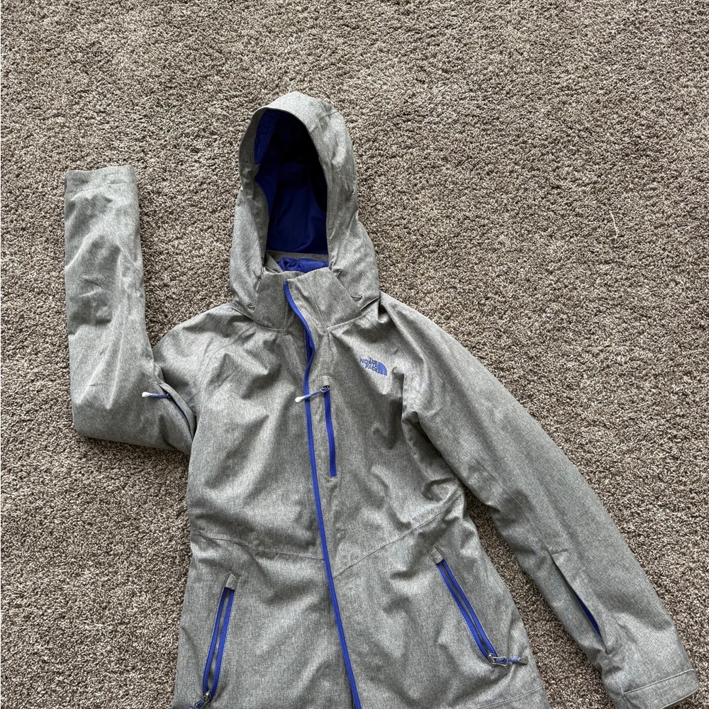 The North Face Gray Hooded Triclimate Jacket
